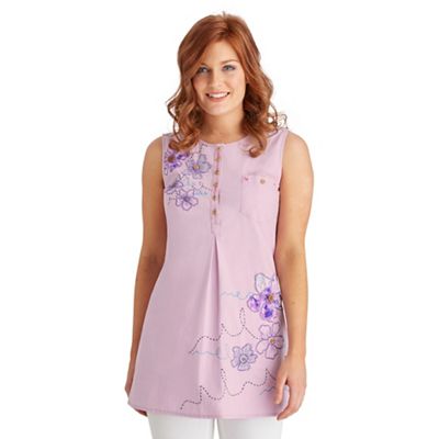 Lilac lovely applique tunic